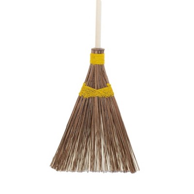 Ultimate Innovations 56" Wood Garden Broom Yellow