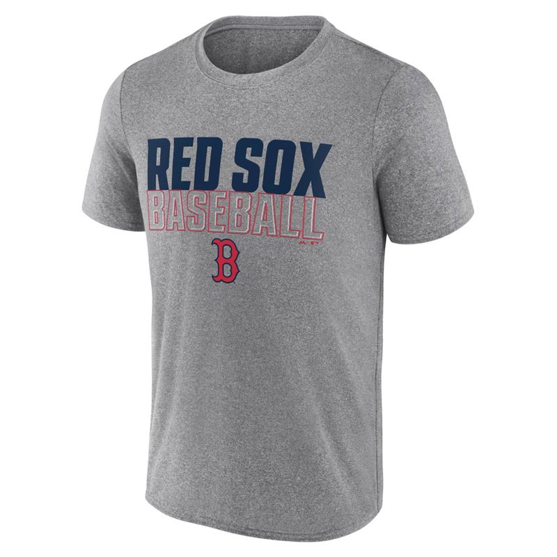 MLB Boston Red Sox Men's Gray Athletic T-Shirt, 2 of 4
