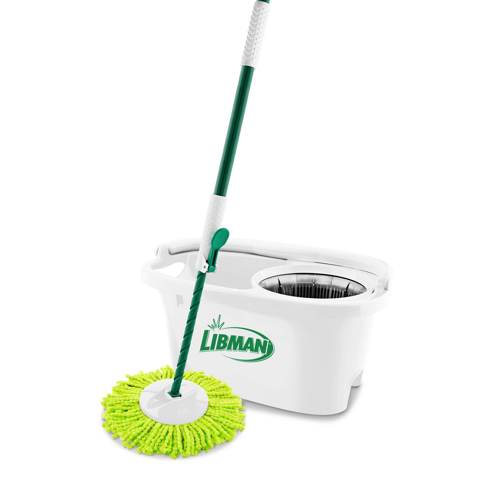 Libman Lightning Spin Mop: Non-Abrasive, Reusable, Multipurpose Cleaning for Linoleum, Wood & Tile Floors