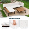 CAVINAS Patio Table and Chairs Set, Acacia L Shaped Outdoor Couch with Removable Cushions, Modern Patio Conversation Sets for Garden - 4 of 4