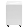 File Cabinet, Rolling Mobile, Storage Drawers, Printer Stand, Office, Work, Glossy White Laminate, Contemporary, Modern - 4 of 4