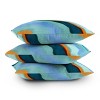 16"x16" Vivien Yip Abstract Fluid Square Throw Pillow Blue - Deny Designs - 4 of 4