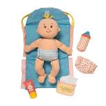 Manhattan Toy Stella Collection 11-Piece Baby Doll Diaper Bag Changing Mat Combo Set for 12" and 15" Soft Dolls