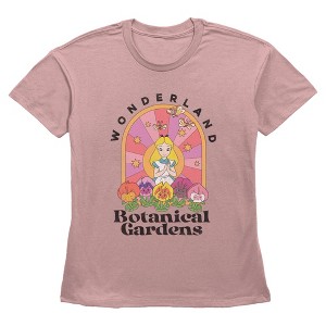 Women's Alice in Wonderland Botanical Gardens T-Shirt - 1 of 3