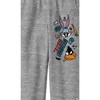 Looney Tunes Bugs Bunny and Daffy Duck Youth Heather Gray Graphic Sweats - 2 of 3