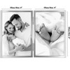 Americanflat Hinged Picture Frame with Shatter-Resistant Glass - Metal Picture Frame Displays Two Photos - 2 of 4