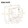 GDFStudio Krag 30" Modern Bathroom Vanity with Ceramic Sink, 1 Drawer and 2 Doors - 3 of 4