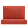 vidaXL Pallet Cushions 2 pcs Melange Red Fabric - 4 of 4