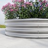 Lyngins Raised Garden Beds Outdoor, Round Galvanized Metal Planter Box & Fire Ring, Open Bottom, Outdoor Planter for Vegetables/Bonfiresv - 3 of 4