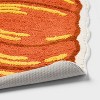 20"x23" Pumpkin Shaped Non-Slip Harvest Bath Rug Orange - Room Essentials™ - 4 of 4