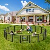 Yaheetech 16 Panels Dog Playpen Metal Pet Playpen, Black - 2 of 4