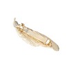Unique Bargains Fashion Fern Leaf Hair Clips Gold Tone 1 Pc - 4 of 4