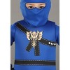 HalloweenCostumes.com Blue Ninja Master Kid's Costume for Boys and Girls, Shadow Warrior Outfit with Dragon Embalm for Halloween - 3 of 4