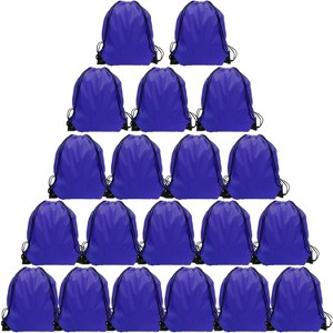 Waterproof Drawstring Backpack Bulk, Nylon Cinch Bags in 10 Colors for School, Gym, Sports - 1 of 4