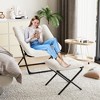 Saucer Chair, Plush Comfy Seat with Non-Slip Base, XL Foldable Lounge Chair for Teens and Adults, Accent Chair for Bedroom Dorm - 2 of 4