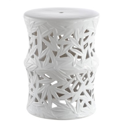 Granda Garden Stool - White - Safavieh