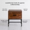 MH London Eden 22"  Nightstand Side Table Mango Wood & Iron - 4 of 4
