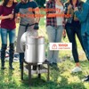 VEVOR 100 Qt Seafood Boiling Kit with Strainer, Outdoor Seafood Boil Pot and Basket, Cooking Set for Crab Crawfish Lobster Boiling, Silver - 3 of 4