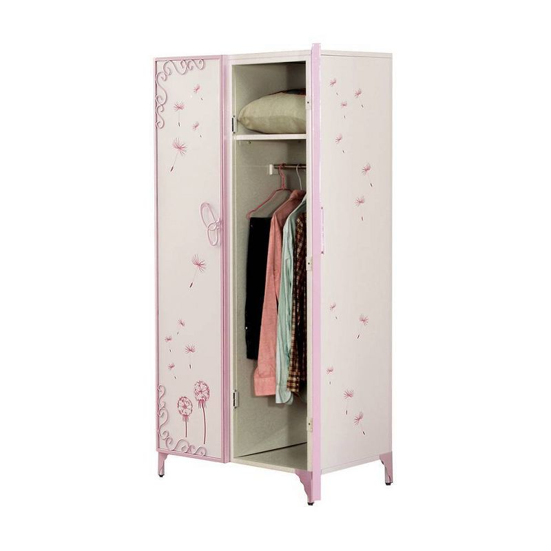 32&#34; Priya II Decorative Storage Cabinet White and Light Purple - Acme Furniture, 2 of 9