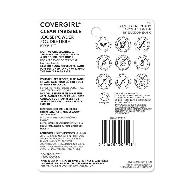 COVERGIRL Clean Invisible Loose Powder - 0.7oz, 6 of 10