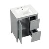 TUYOHW Bathroom Vanity with Sink, Bathroom Vanity Cabinet with Two Drawers and Door, Adjustable Shelf, Solid Wood and MDF - 2 of 4