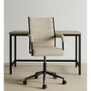 HomeRoots Beige and Black Adjustable Height Swivel Rolling Office Chair - 2 of 4