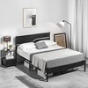 VECELO Metal Platform Bed Frame with Wooden Headboard - 4 of 4
