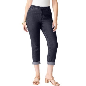 Roaman's Classic Stretch Boyfriend Jean - 1 of 4