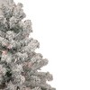 Northlight Pre-Lit Medium Heavily Flocked Madison Pine Artificial Christmas Tree - 3' - Multi Lights - image 3 of 4