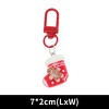 Unique Bargains Christmas Keychain Lobster Clasp Alloy Resin Colorful 1 Pc - 2 of 3
