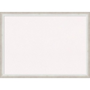 30"x22" Two Tone Wood Frame Cork Board Silver - Amanti Art - 1 of 4