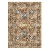 Vintage Oriental Rhombus Printed Rug- Retro Distressed Tone ,Low-Pile,Washable,Non-Slip,Rugs for Living Room,Bedroom, Kitchen - 2 of 4