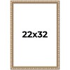 PosterPalooza | 22x32 Modern Bamboo Picture Frame, UV Acrylic, 5 Finishes - 2 of 4