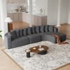 131.1'' Chenille L-Shaped Modular Cloud-Shaped Curved Sectional Sofa with 10 Pillows, Deep Seat and No Assembly Required - 4 of 4