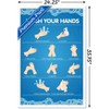 Trends International Wash Your Hands Framed Wall Poster Prints - 3 of 4