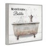Stupell Industries Never Outgrow Bubbles Dog Tub Framed Giclee Art - 2 of 4