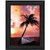 HomeRoots Palm Tree Sunset Black Framed Print Wall Art - 4 of 4