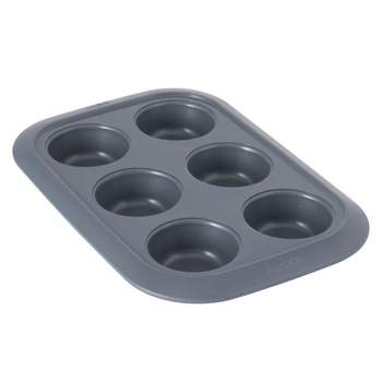 Baker's Secret 2cup Giant Cupcake Pan - Carbon Steel Pan for Giant