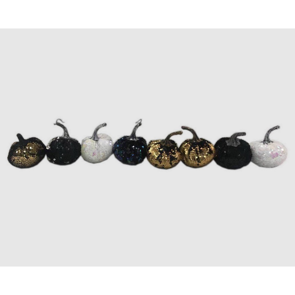 8pc Mini Sequin Pumpkins - Bullseye's Playground was $8.0 now $4.0 (50.0% off)