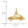 Black Bow Jewelry 14k Yellow Gold Polished Car Charm - 3 of 4
