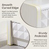 SinCiDo 5 Drawer Dressers for Bedroom, Wood Tall Closet Chest of Drawers with Diamond Panel Decorate, Mid Century Modern Storage Organizer - 4 of 4