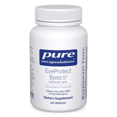Pure Encapsulations EyeProtect Basics Without Zinc - Key Antioxidant Support for Eye Health - 60 Capsules