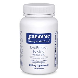 Pure Encapsulations EyeProtect Basics Without Zinc - Key Antioxidant Support for Eye Health - 60 Capsules - 1 of 4