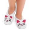 Collections Etc Plush Kitty Slippers - 2 of 4