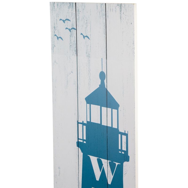 Northlight 35.75" Weathered Lighthouse "Welcome" Porch Board Sign Decoration, 4 of 6