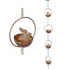 Alpine Corporation Hanging Butterfly with Spring Iron Rain Chain: Durable, No Assembly, 73"H Outdoor Decor - 3 of 4