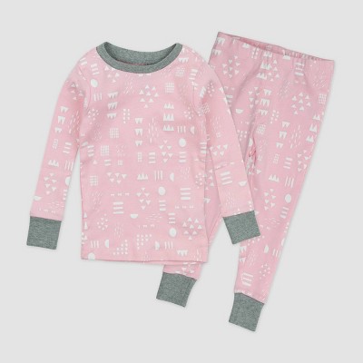 Honest Baby Toddler 2pc Play Organic Cotton Snug Fit Pajama Set - Pink