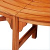 Garden Bench Brown (wood colour) Eucalyptus tropical hardwood - 3 of 3
