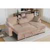 TiramisuBest Multi-Functional Sectional Sofa with Removable Cup Holder Tray, Storage Chaise & Adjustable Backrests, Beige - 2 of 4