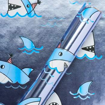 Sharks with Hats Kids' Wrapping Paper - Spritz™